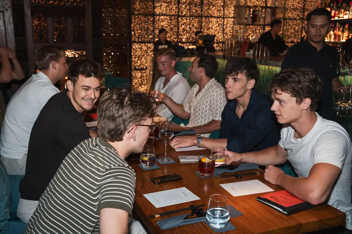 The Curve team together after an event